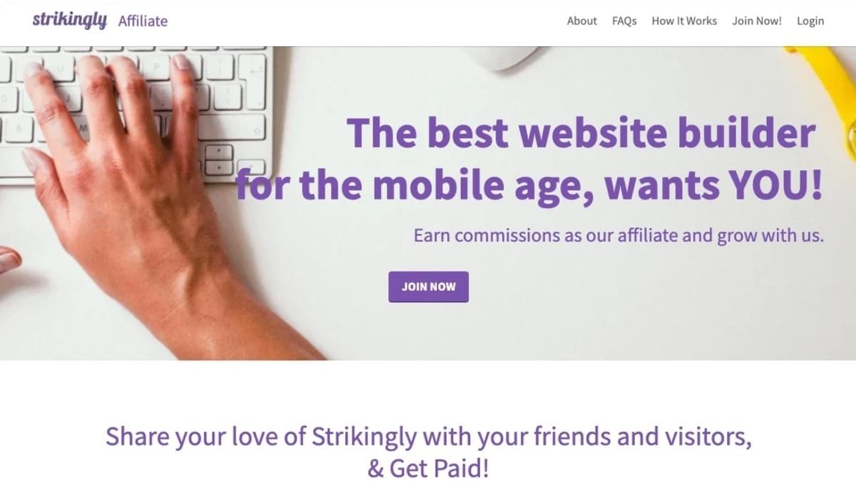 Strikingly Affiliate-Programm