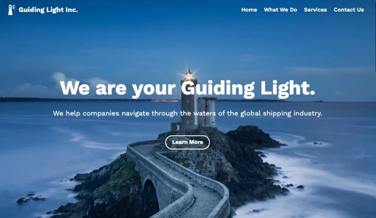Zine Business Template van Strikingly
