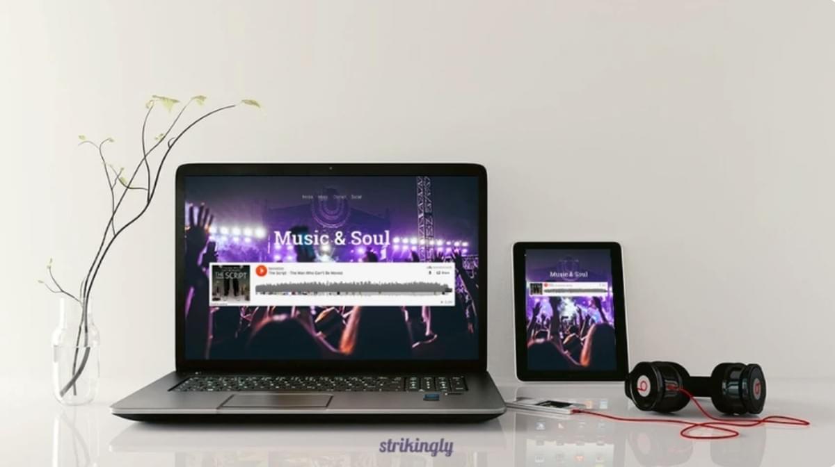 Sites Strikingly em Diferentes Dispositivos