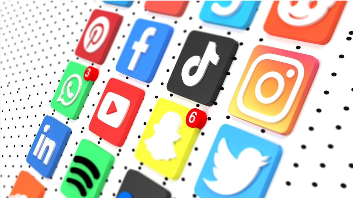 diversos ícones de redes sociais representando plataformas publicitárias para a venda dos seus produtos