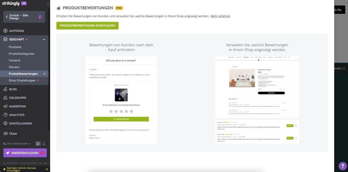 Auffallend gute Produktbewertungen