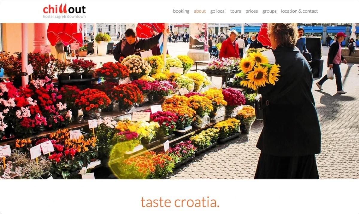 Chillout-website van Strikingly - Best practices voor het maken van een hotelwebsite