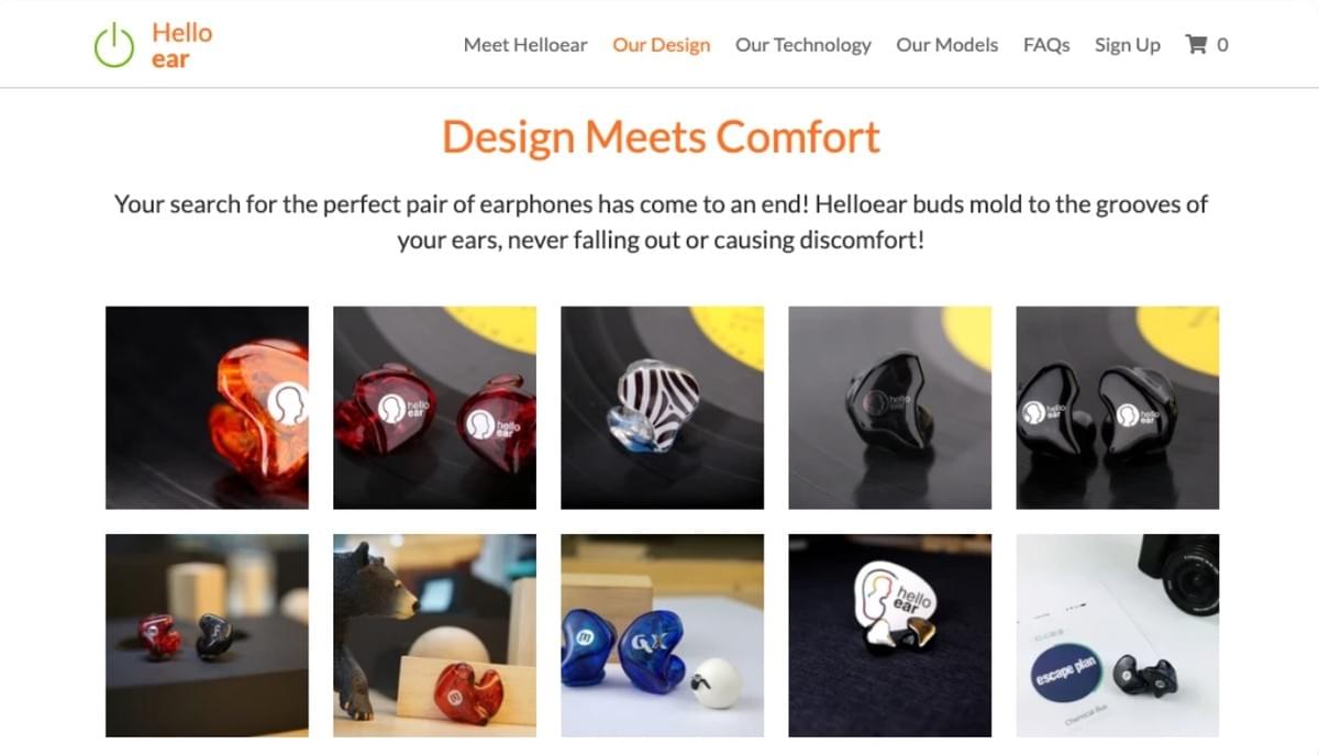 Hallo X Template van Strikingly