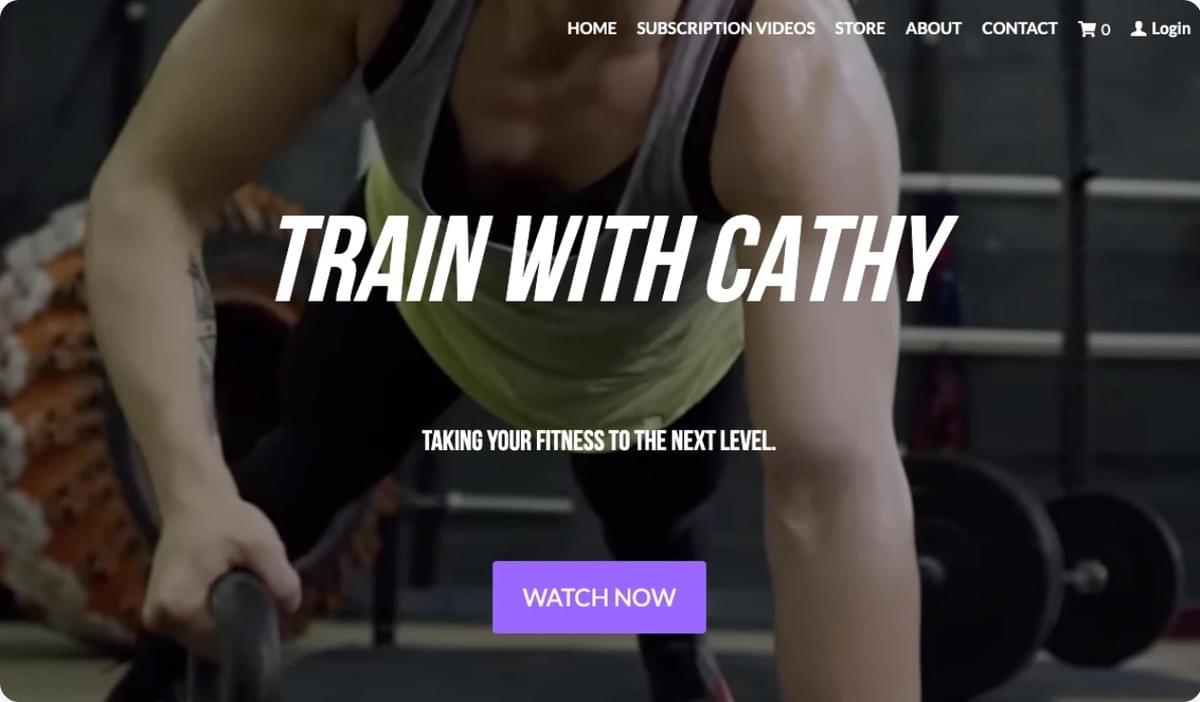 Trainieren Sie mit dem Cathy Digital Creator Template von Strikingly