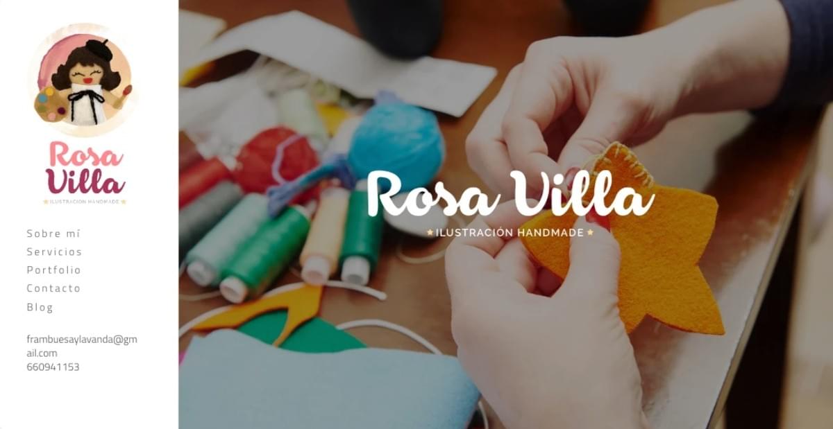 Mixed Media Kunst: Rosa Villa Website