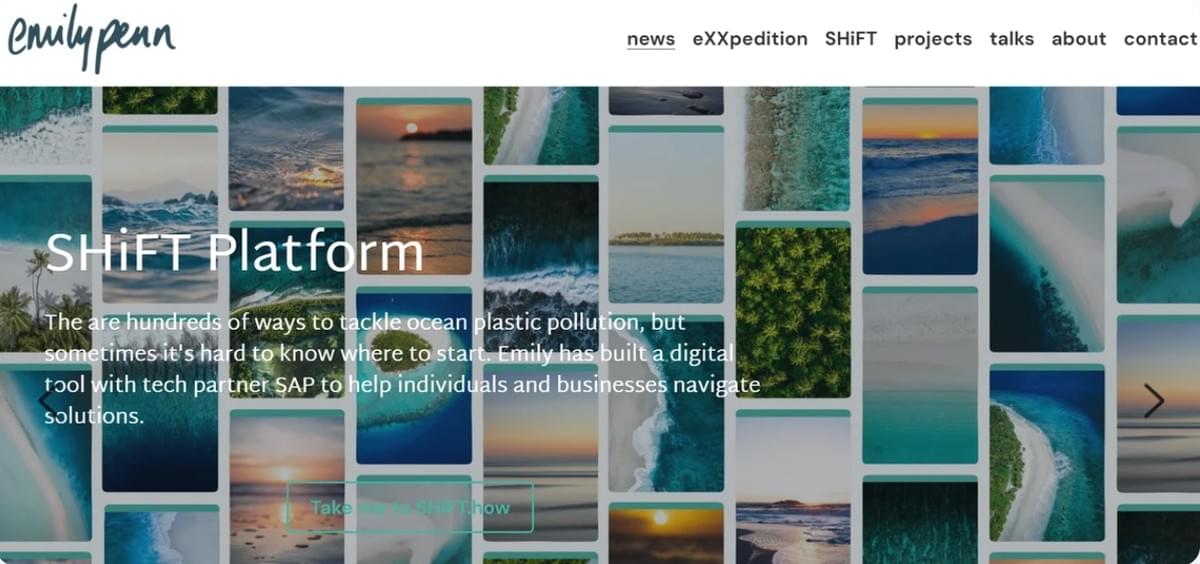 Emily E-Commerce mit Strikingly