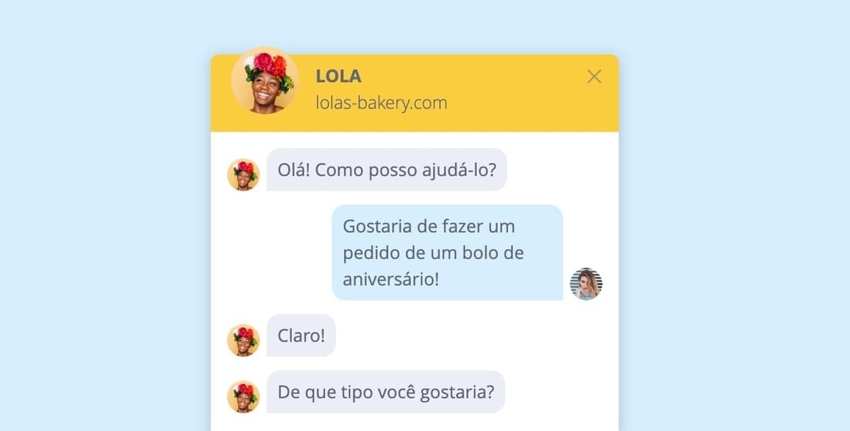 Recurso de LiveChat do Strikingly