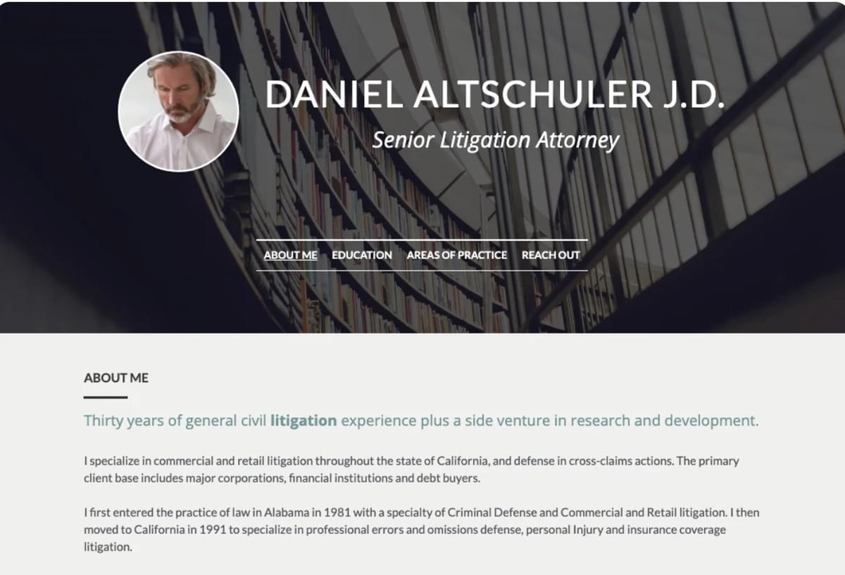 Websitebiografie van Koffie Sjabloon