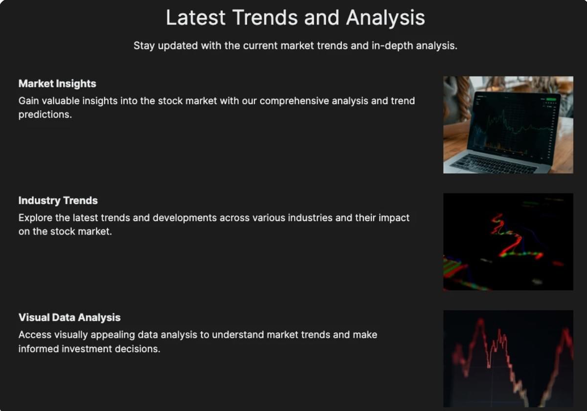 Erstellung von Datenvisualisierungen für den Aktienmarkt