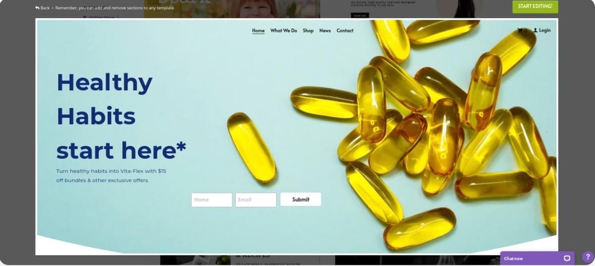 Homepage-Design mit Strikingly – Ansprechende Bilder