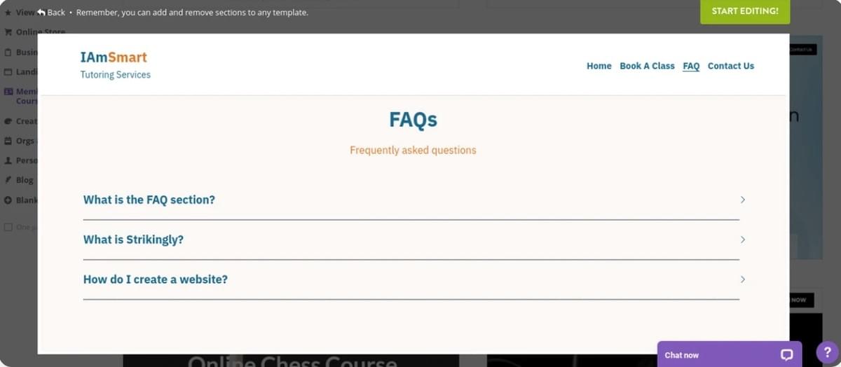 Beheer van Tekorten in de Leveringsketen met Strikingly - FAQ-pagina