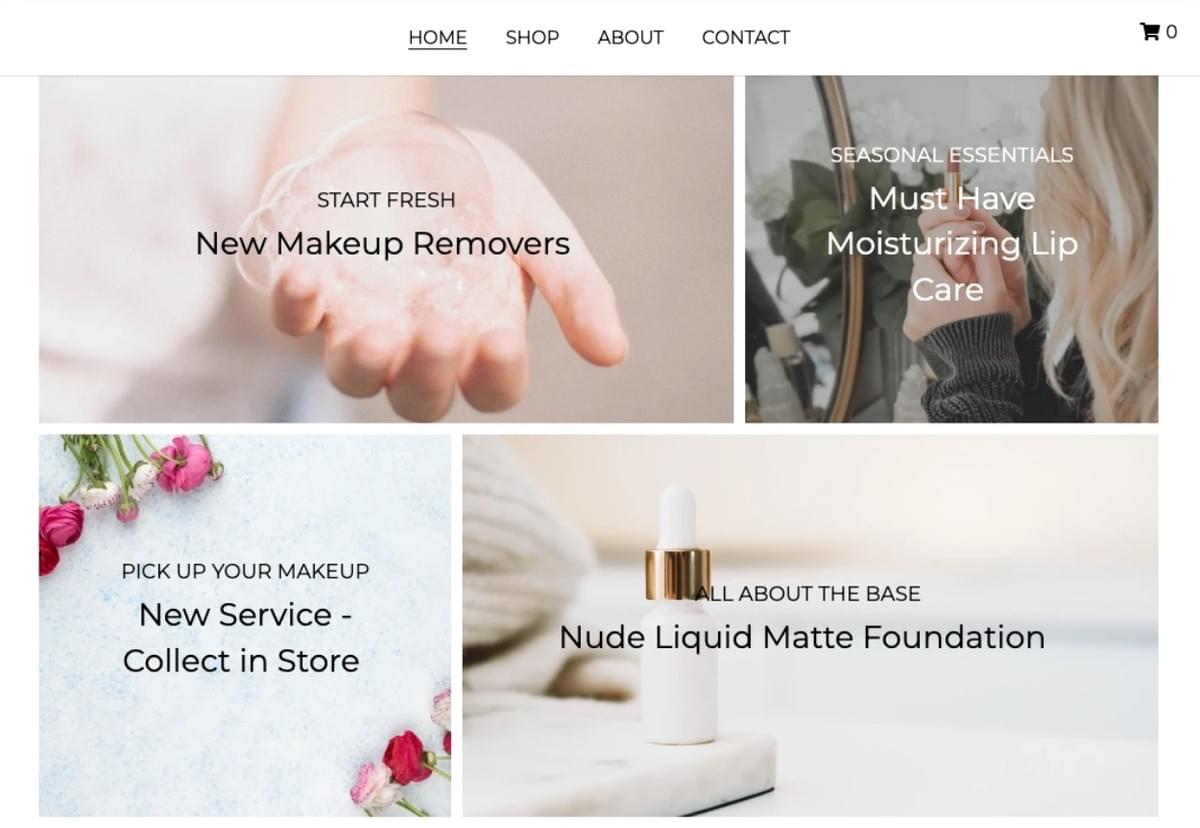 Modelo de Maquiagem Chloe por Strikingly