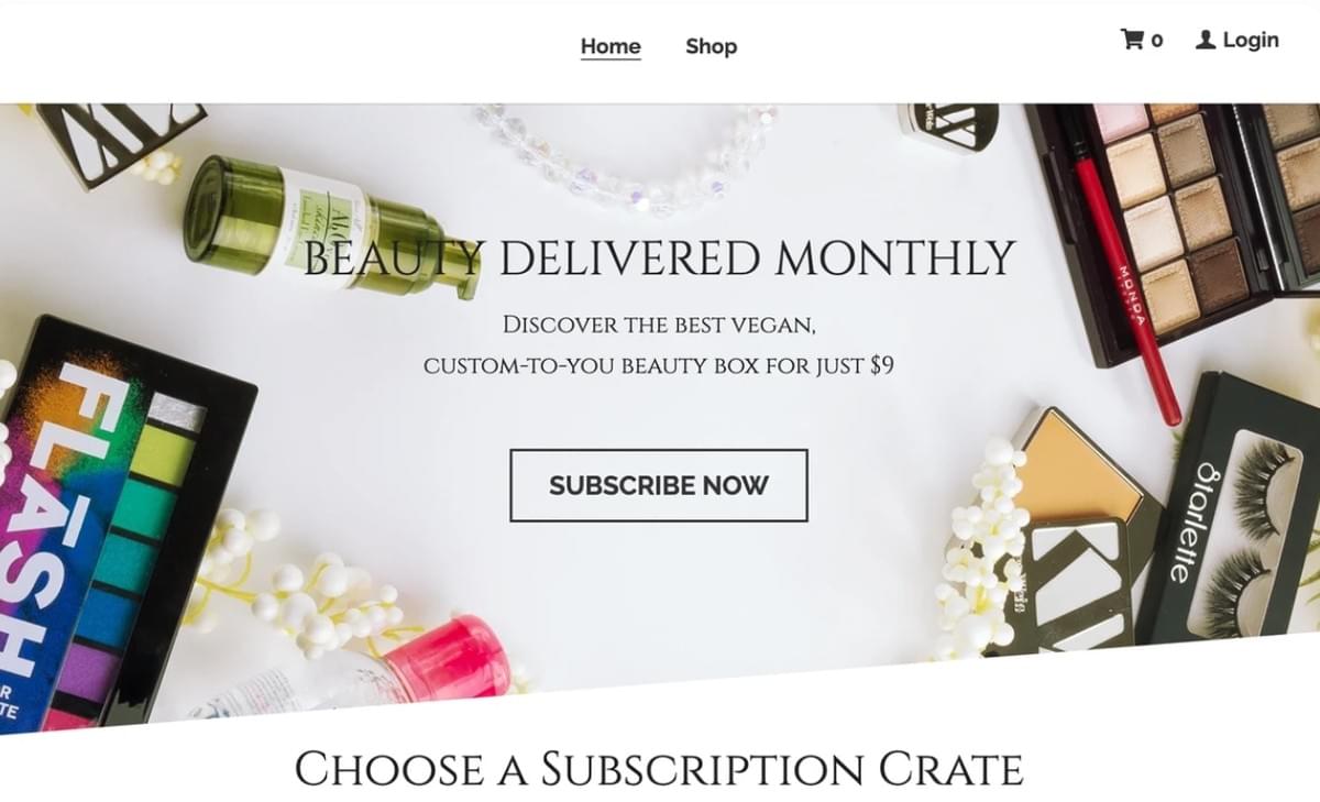 Mystery Box Template van Strikingly