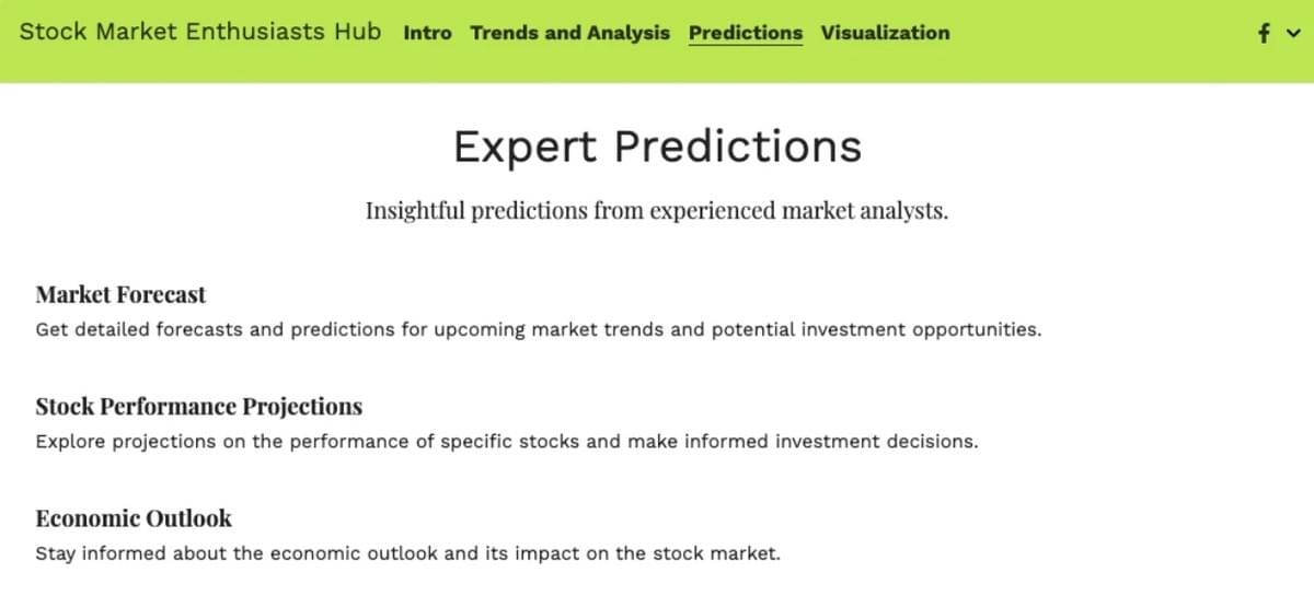 Deel Inzichten over de Aandelenmarkt op Uw Strikingly Website
