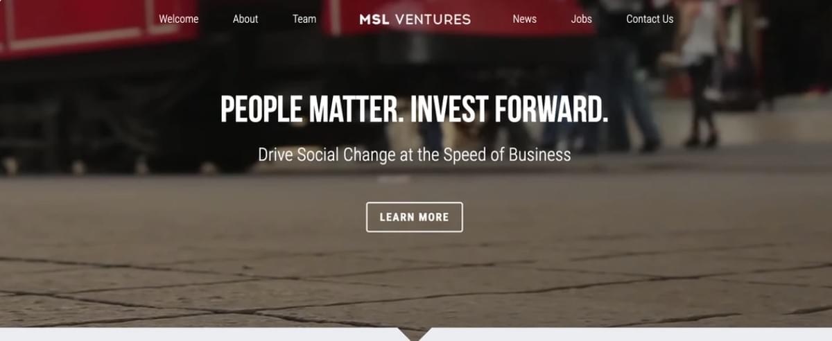 Modelo MSL Ventures da Strikingly