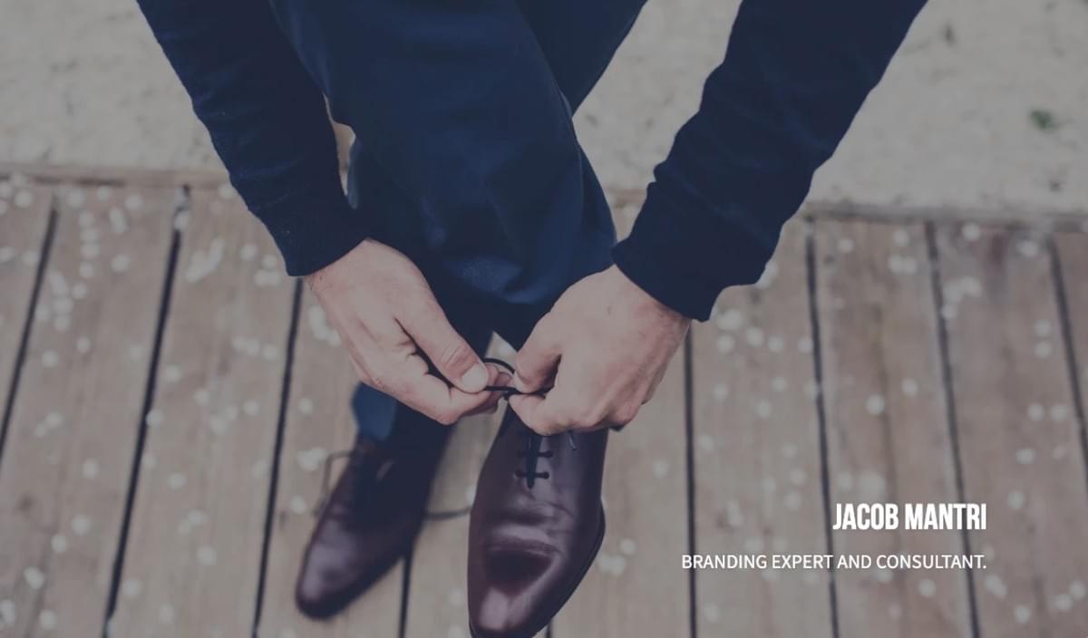 Perspectief Marketing Sjabloon van Strikingly