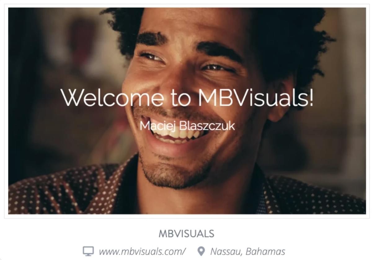 Site de fotografia: Site MB
