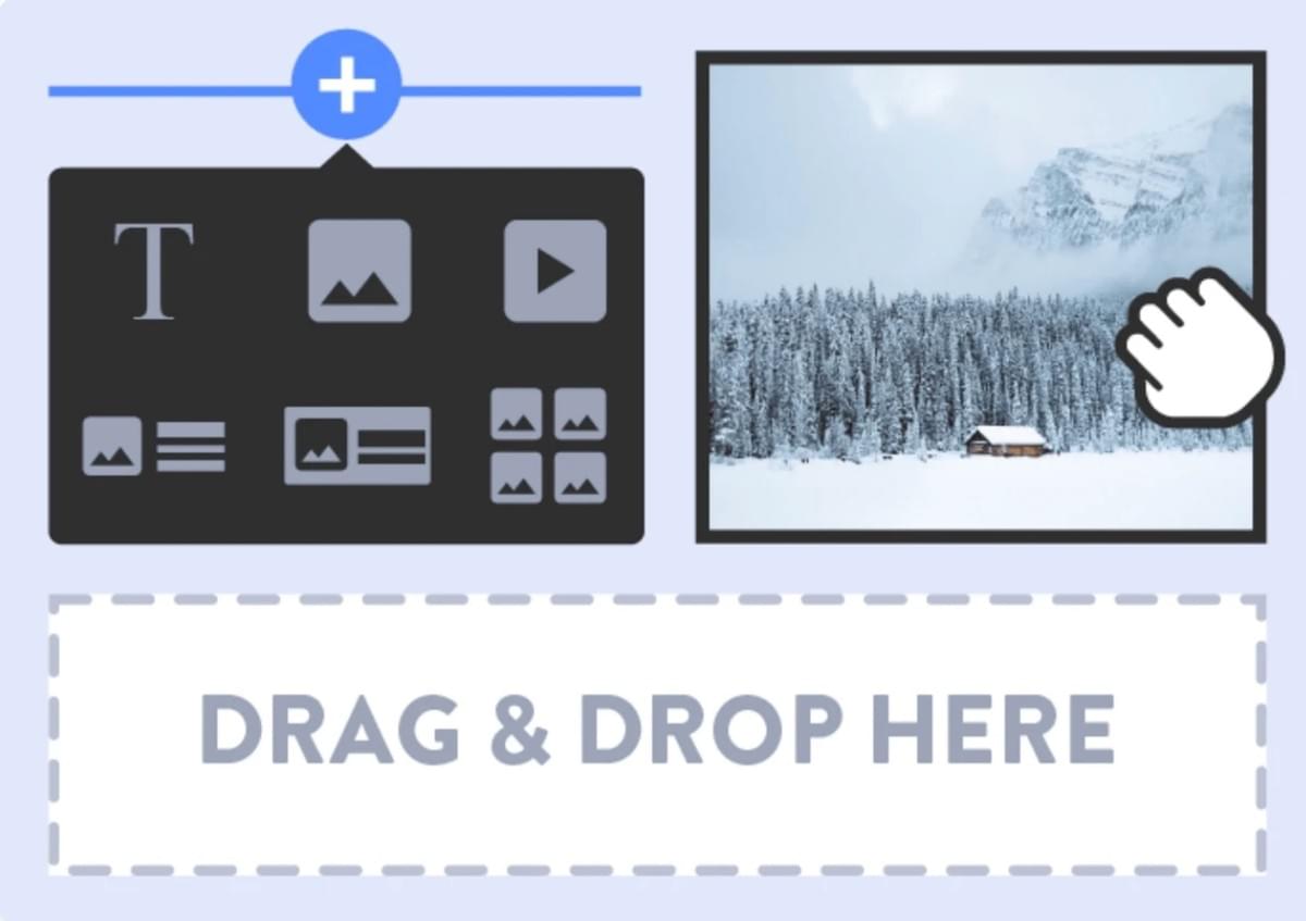 Strikingly Drag-and-Drop Functie