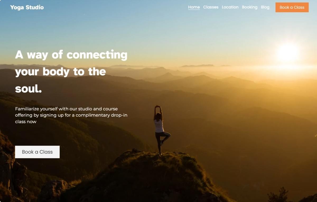 Yoga-Blog-Marketing-Vorlage