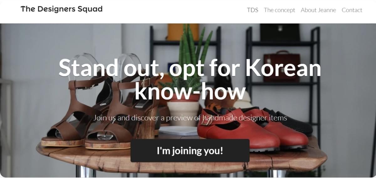 Squad E-Commerce mit Strikingly