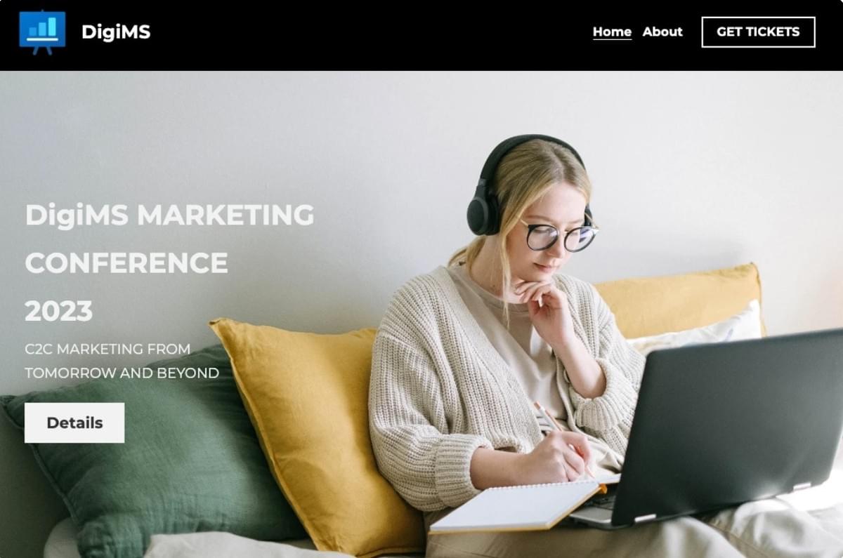 Modelo DigiMS da Strikingly