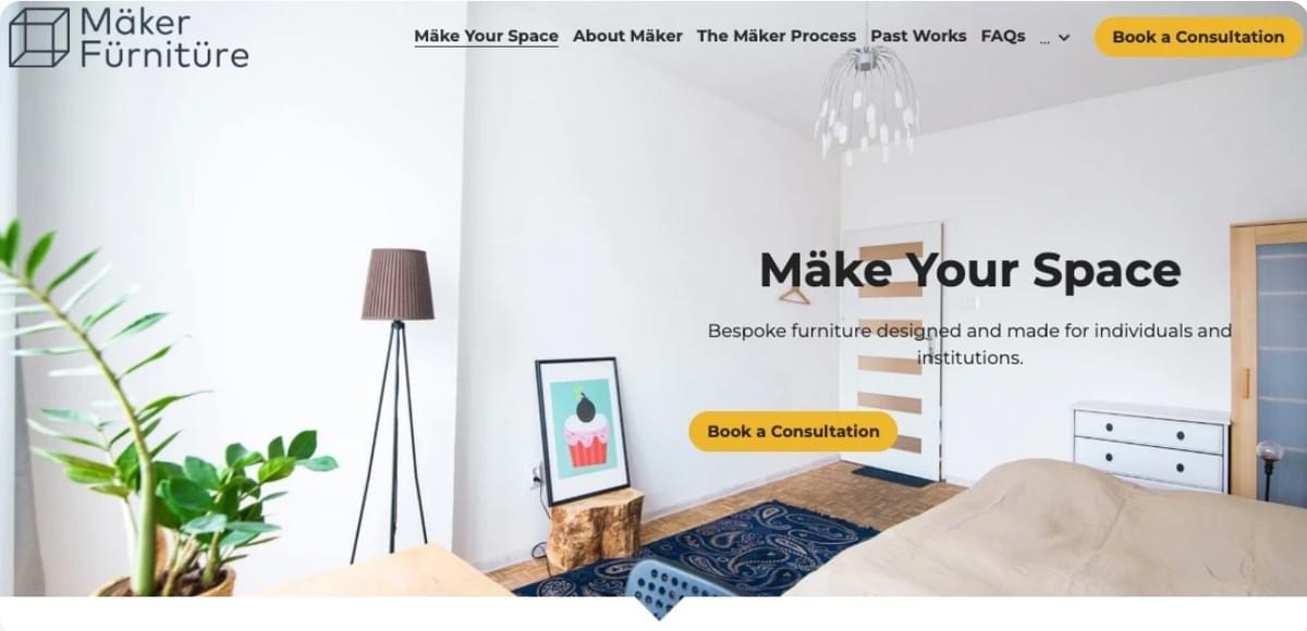 Maker-Vorlage von Strikingly