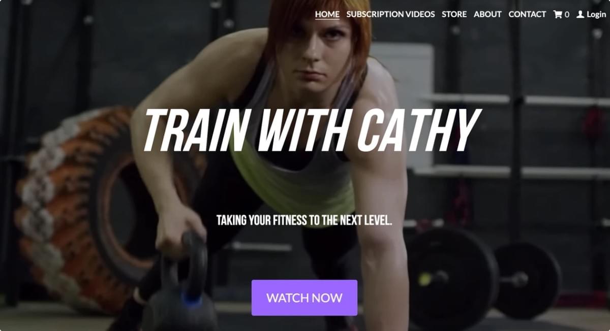 Train with Cathy-ledenwebsitesjabloon