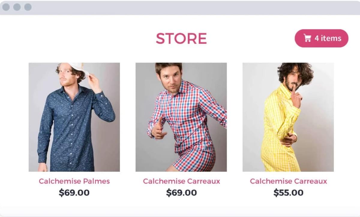 Loja Online Strikingly