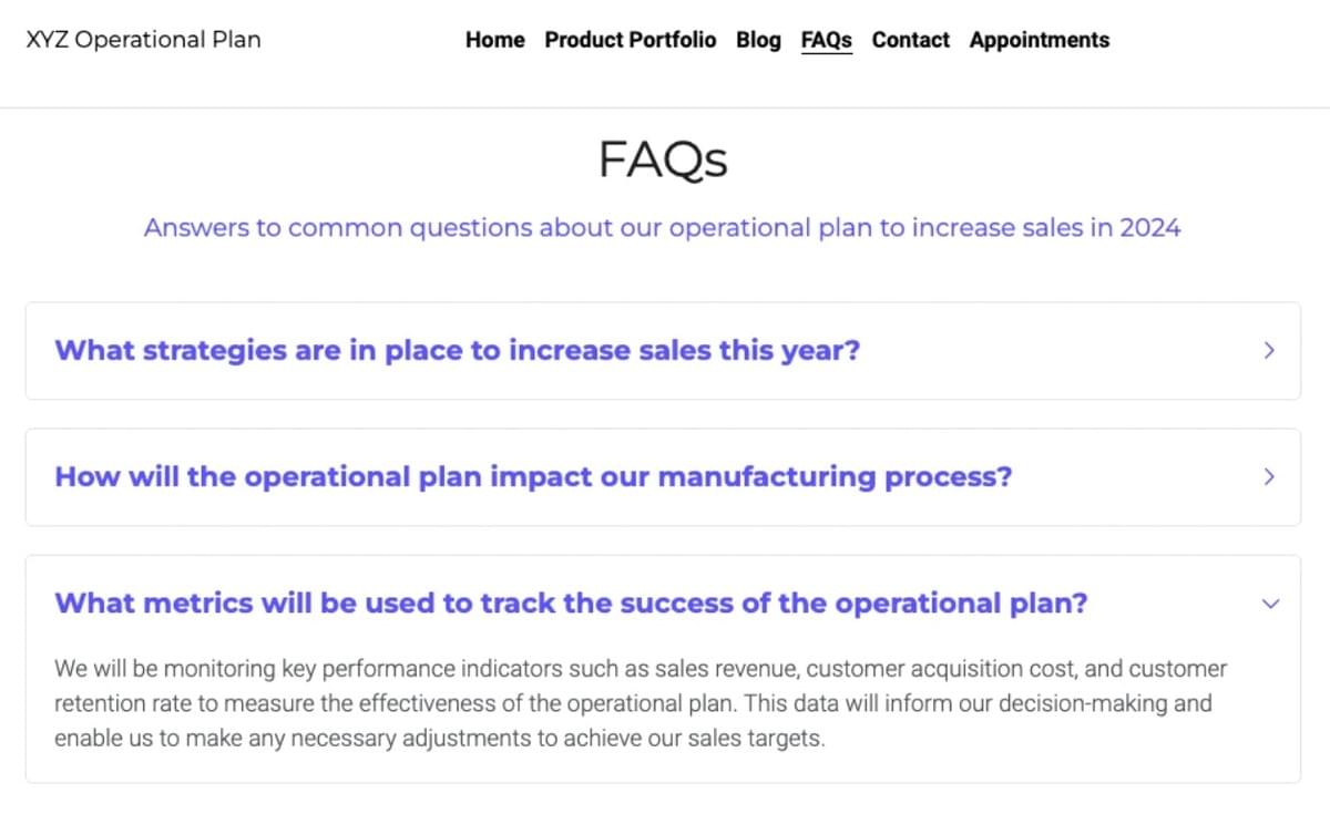 Site de Planeamento Operacional