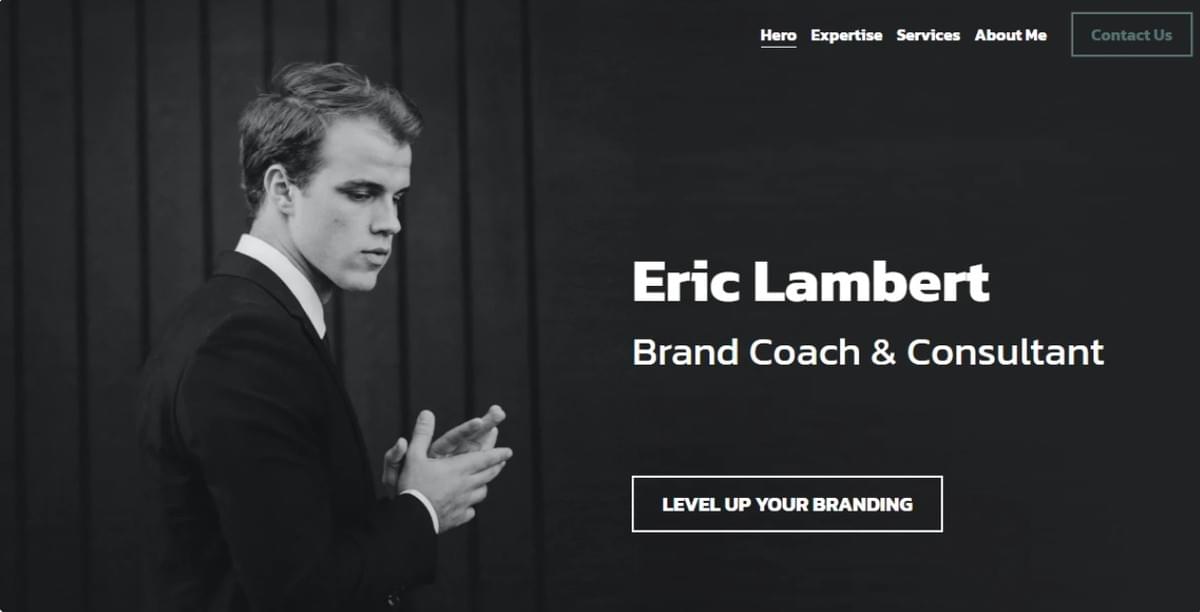 Brand Coach-mall från Strikingly