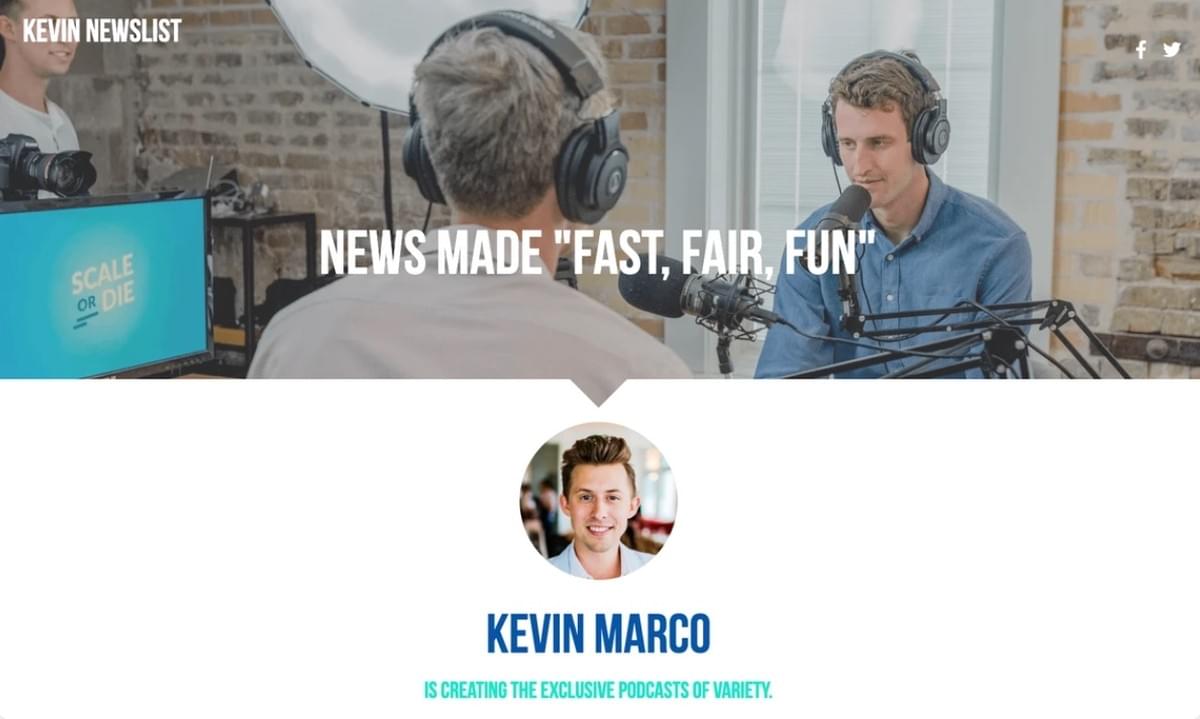 Podcast Sjabloon van Strikingly