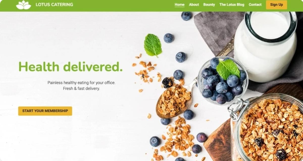 Lotus Catering Vorlage