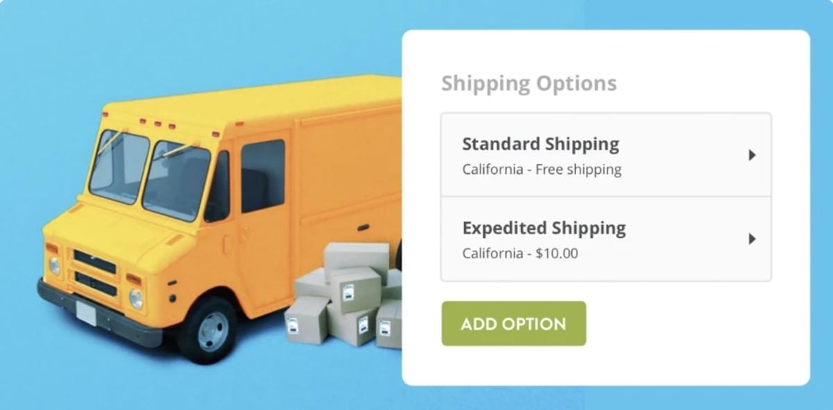 Strikingly Verzending Functionaliteit