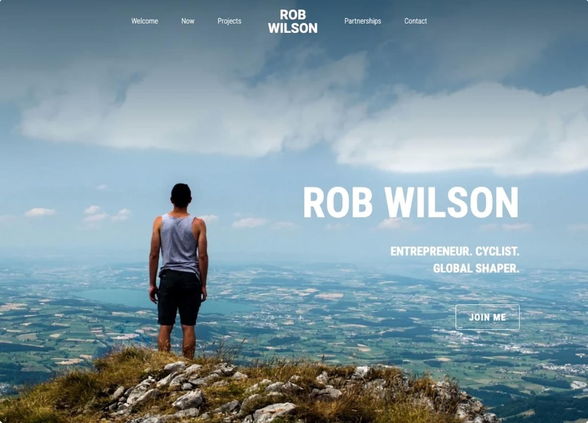 Heldere Sjabloon van Strikingly