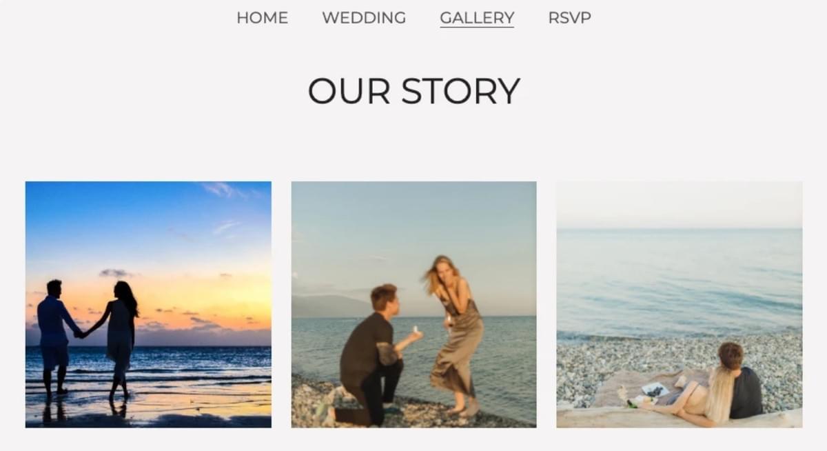 Jasmine & Karl Bruiloft Sjabloon van Strikingly