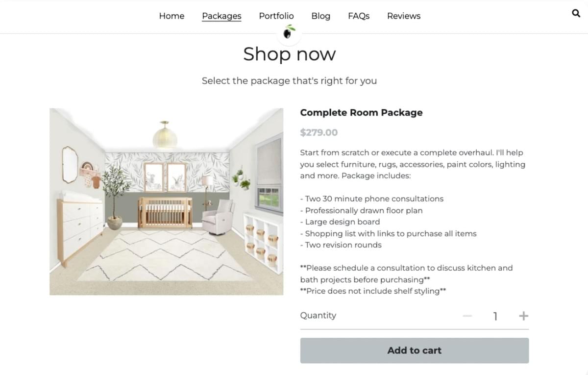 Descrição dos produtos por Pretty Olive Interior