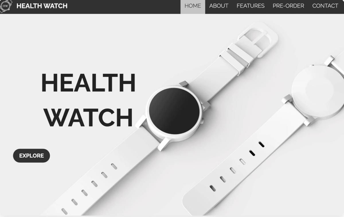 Template de Saúde Watch