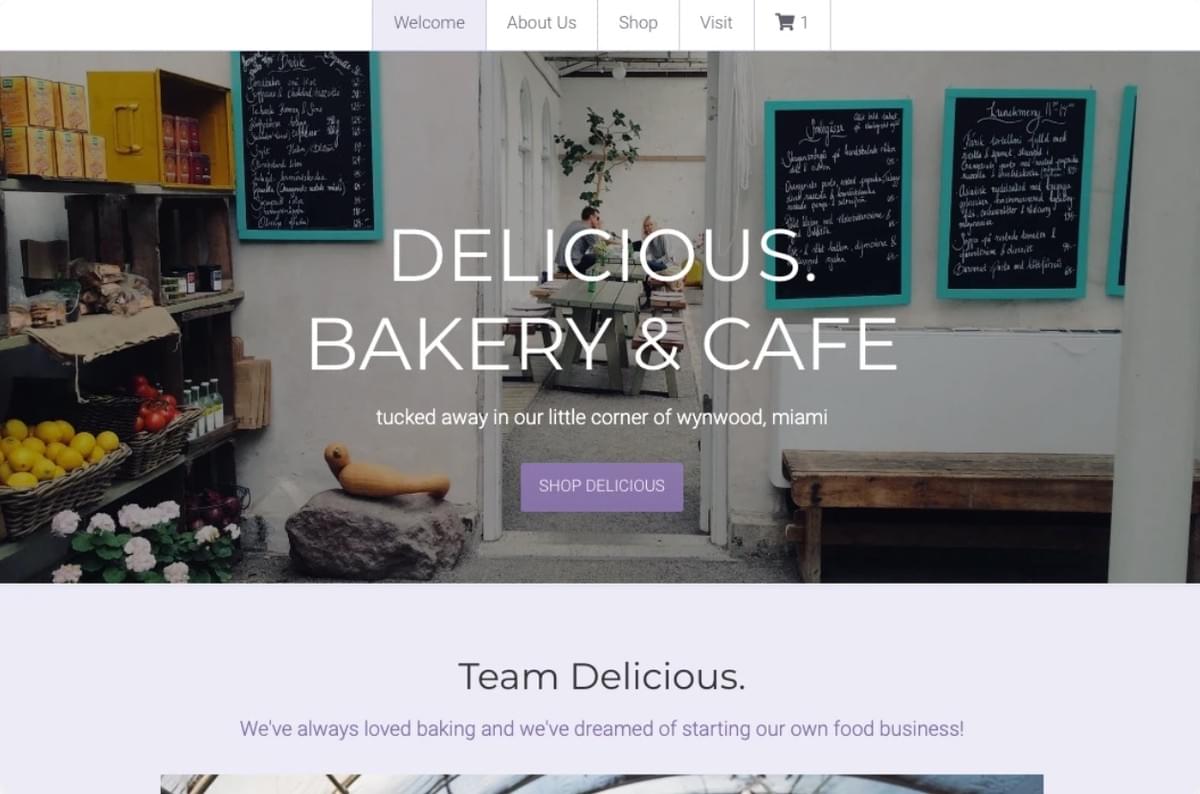 Minimalistisch Sjabloon voor Kleinbedrijf Website Ontwerp