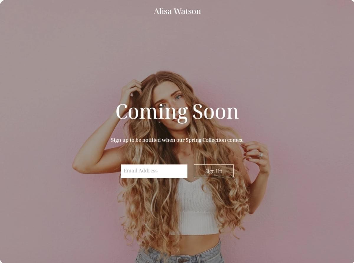 Binnenkort Beschikbaar Sjabloon van Strikingly