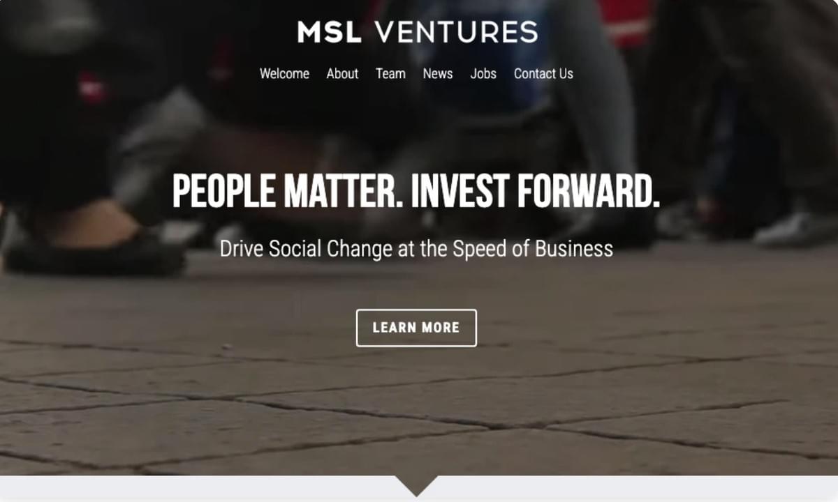 Modelo MSL Ventures da Strikingly