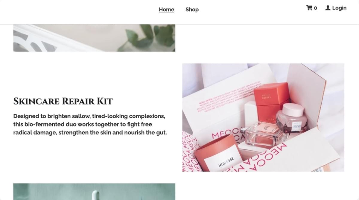 MysteryBox Sjabloon van Strikingly