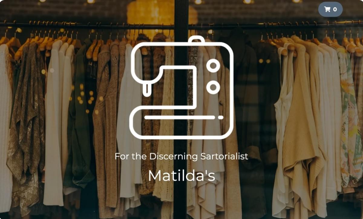 Modelo de loja online Perspective da Strikingly