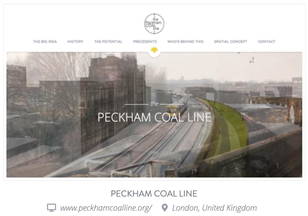 Peckham Coal Line met domein