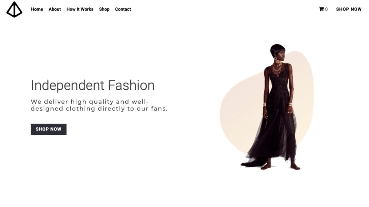 Glow-Vorlage von Strikingly