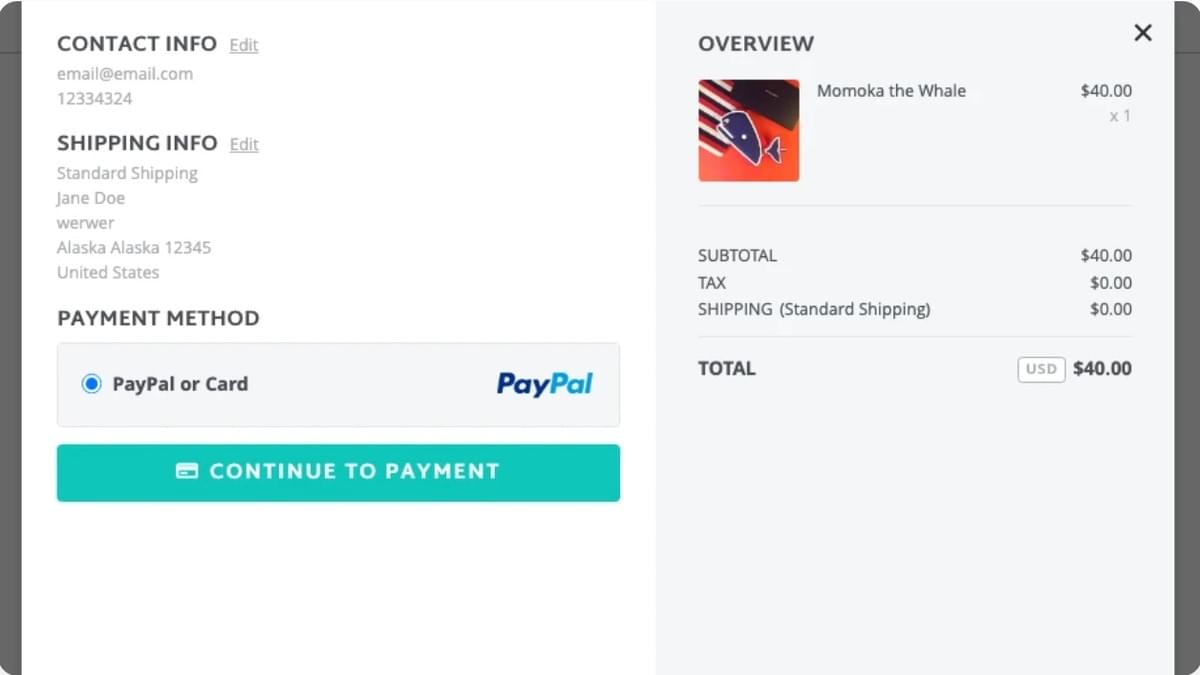 Modelo de Loja Brilhante da Strikingly