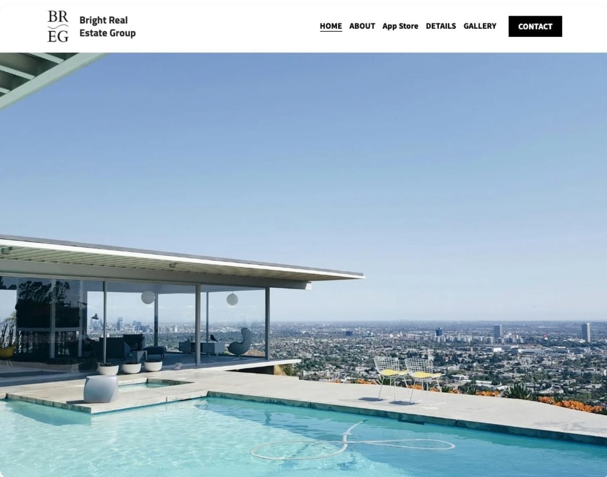 Hill Crest Vorlage von Strikingly