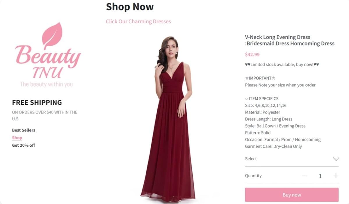 Comércio eletrónico de beleza com Strikingly