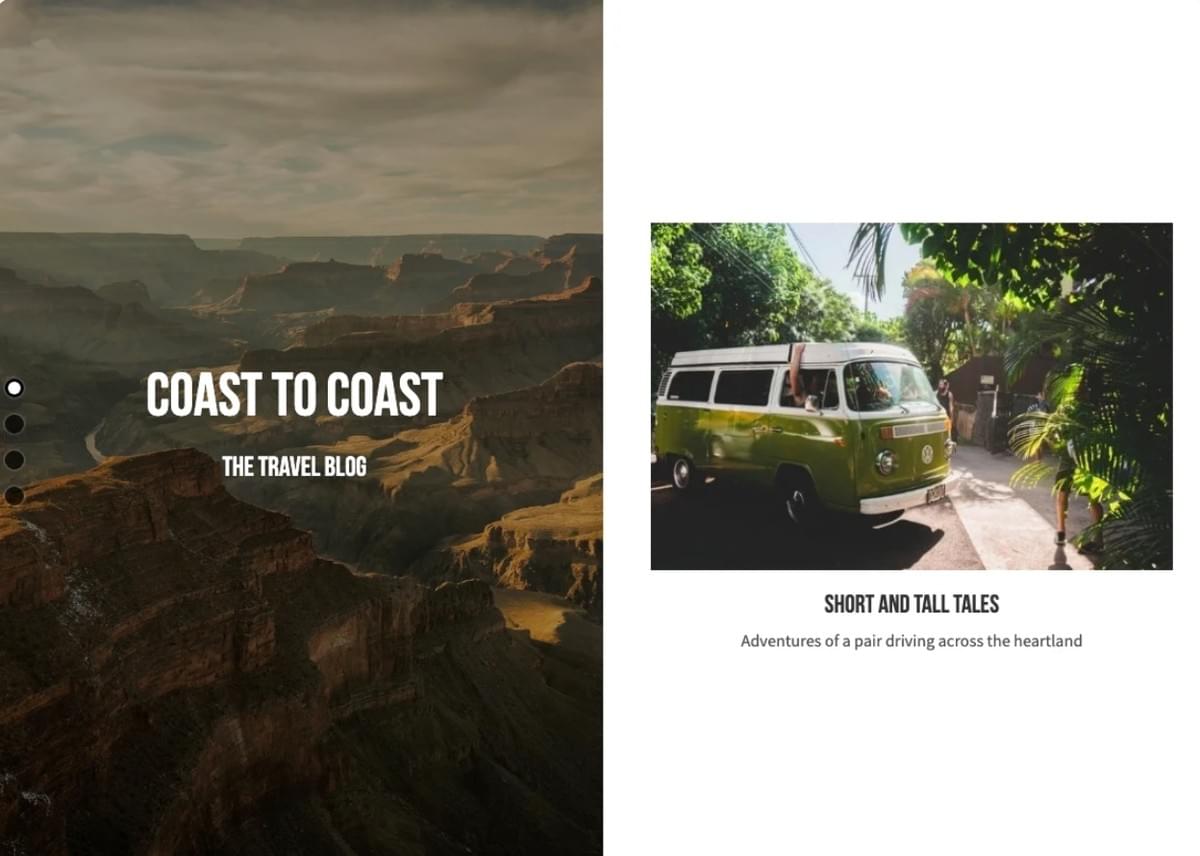 Perspective Blog Sjabloon van Strikingly