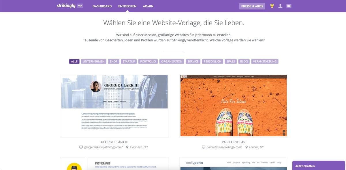 Erstellen Sie einen digitalen Marketing-Funnel auf Strikingly – Landing Page