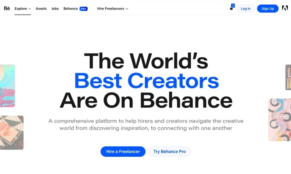 Behance websitegalerij